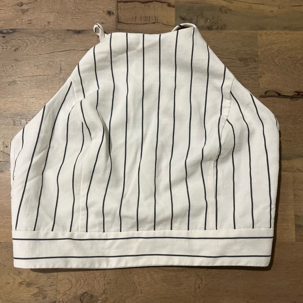 Dynamite Striped Halter Top